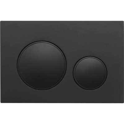Кнопка смыва Veconi Flush V10 FLV10-B для инсталляции, черный матовый/черный глянец/черный матовый