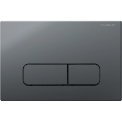 Кнопка смыва Charus Elegia FP.320.GRP.01 для инсталляции, графит матовый