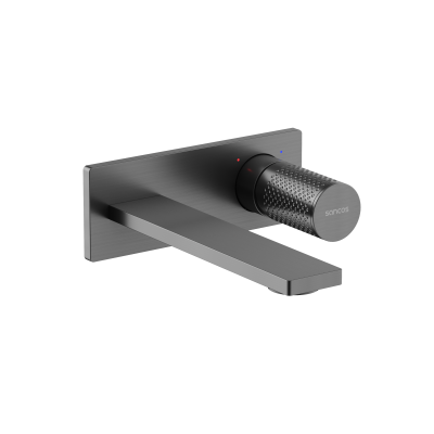 Смеситель для раковины SANCOS Nexus с внутренней частью, вороненая сталь,  SC9013GG