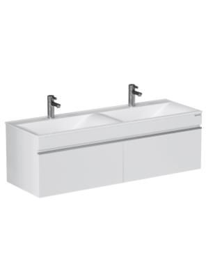 Тумба подвесная Velvex Pulsus 140 Белая (tp.PUL.PUL.140.2Y белый глянец)