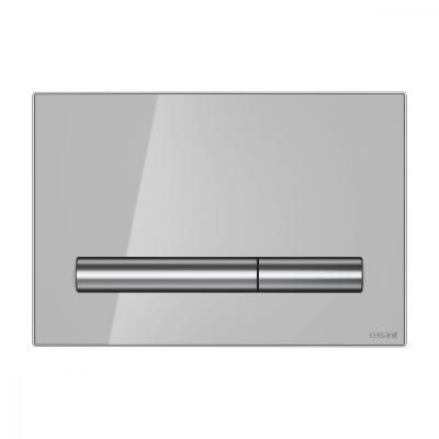 Кнопка смыва Cersanit Pilot BU-PIL/Grg/Gl стекло, серый глянцевый