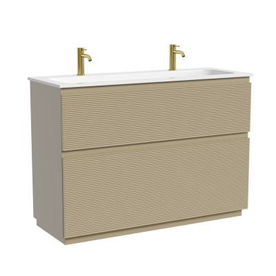 Тумба напольная SANCOS Folk Floor 1190х445х850, c двумя ящиками оснащенными доводчиками, Капучино, FL120FCP