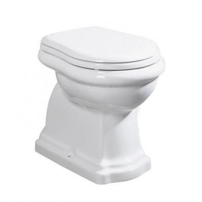 Унитаз приставной Kerasan Retro 101001 вертикальный выпуск, фурнитура хром