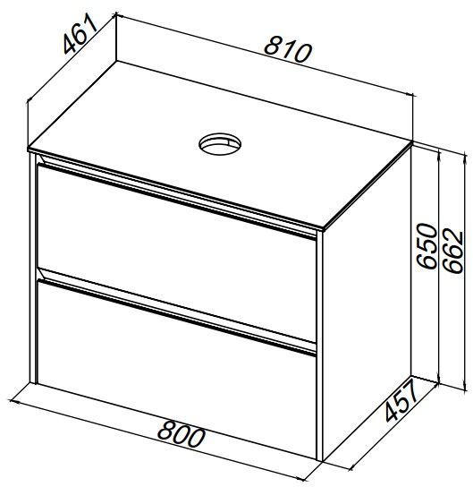 Тумба под раковину Allen Brau Activity 80 1.34012.WM белый матовый/олива браш