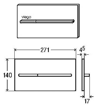 Кнопка смыва Viega Visign for More 104 598457