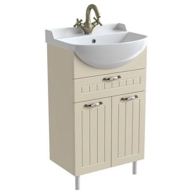 Тумба с раковиной IDDIS Kantri KABTN5HS0WKT3iWK95DNK бежевый