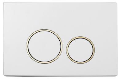 Кнопка смыва Boheme 660 белый, золото