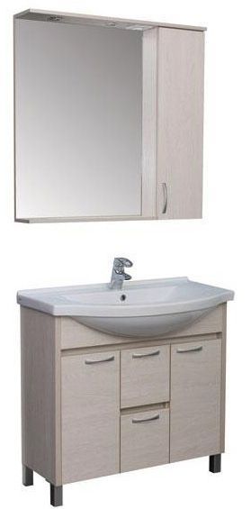 Тумба под раковину Aquanet Донна 00169181 90 белый дуб