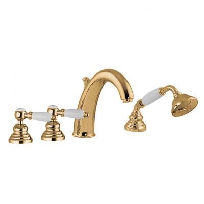 Смеситель Gattoni Vivaldi Lever 1340013DOoro на борт ванны, золото