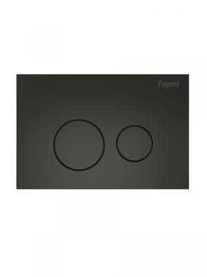 Клавиша смыва Teymi Lina, двойной смыв, черный матовый T70103BM