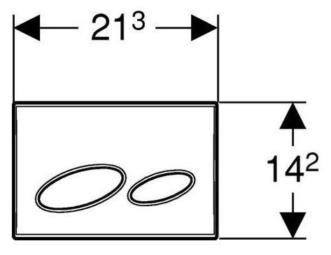 Кнопка смыва Geberit Kappa 20 115.228.10.1 бежевая Bahama