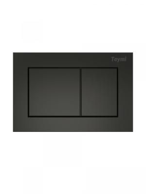 Клавиша смыва Teymi Aina, двойной смыв, черный матовый T70013BM