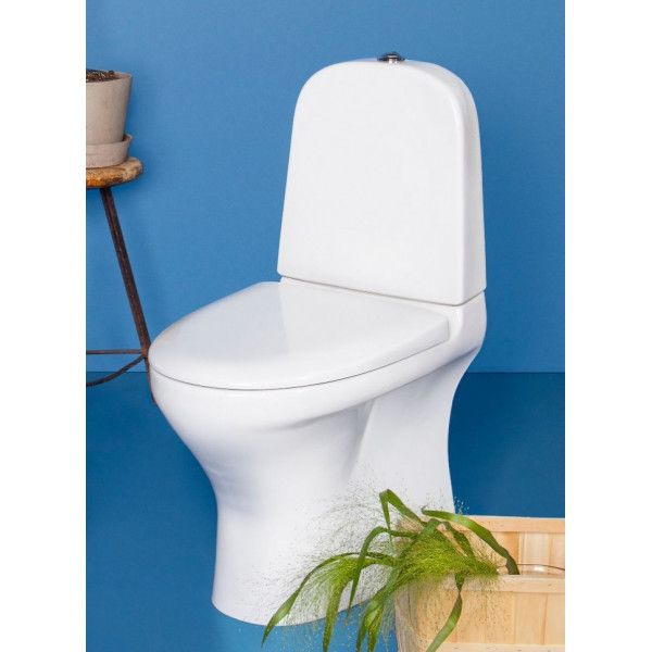 Унитаз-компакт Gustavsberg Estetic GB1183002S3231G крышка-сиденье c микролифтом, белый матовый