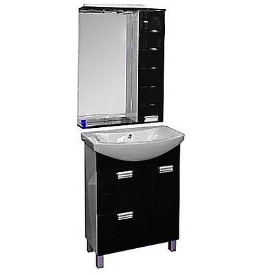 Тумба для комплекта Aquanet Сити 80 черная