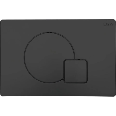 Кнопка смыва Black &amp; White Universe WPI-09522 09522 для инсталляции, черный матовый