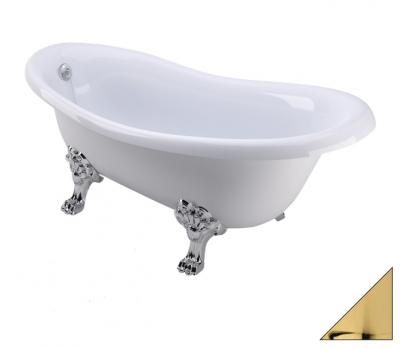 Ванна акриловая Migliori Bella ML.BLL-40.402.DO 170х80 золото, на лапах "MIGLIORE"