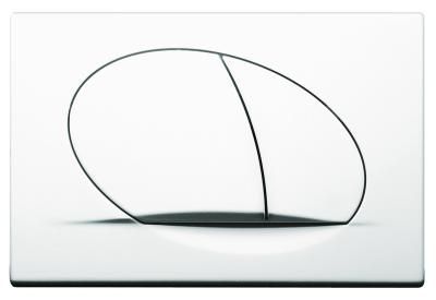 Кнопка смыва Schwab Ovate Duo 5830832 глянцевый хром