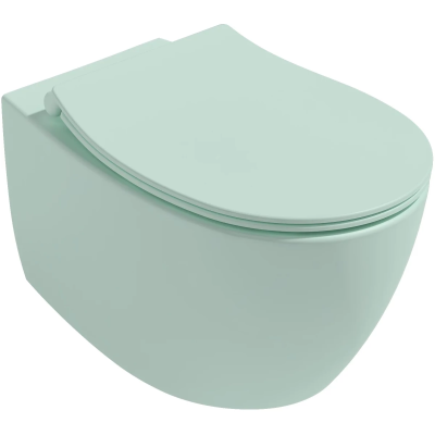 Унитаз подвесной Isvea Sentimenti Neo 10AR02010-2T безободковый, мятный матовый