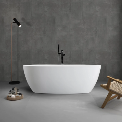 Акриловая ванна Abber AB9265-1.7 170x80 см, отдельностоящая, белый