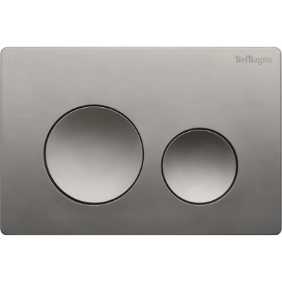Кнопка смыва BelBagno BB-03C-GM для инсталляции, оружейная сталь матовый