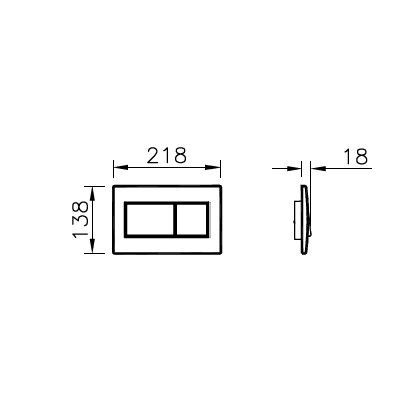 Кнопка смыва VitrA 720-0180EXP хром