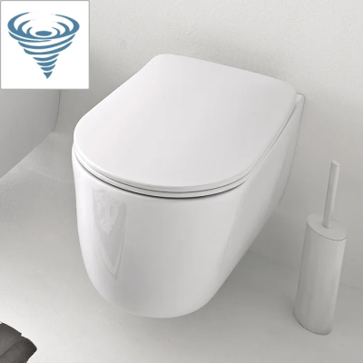 Унитаз подвесной Kerasan Nolita 531501 безободковый, торнадо, белый