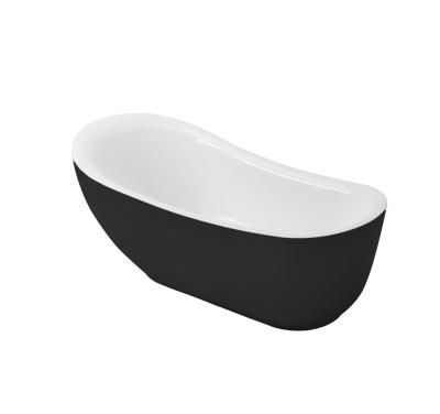 Акриловая ванна отдельностоящая Grossman Style GR-2303MB 180x89 черный матовый