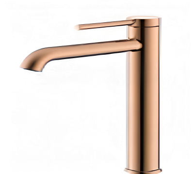 Смеситель для раковины Gappo G1006-243, однорычажный, розовое золото