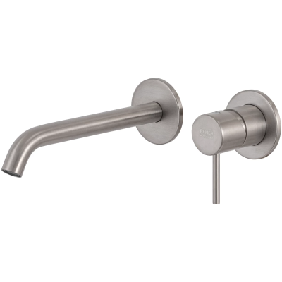 Смеситель для раковины Remer X Style X15PLXV встраиваемый, без донного клапана, нержавеющая сталь