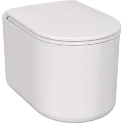 Унитаз подвесной AXA Delano WCWH9001012 безободковый, с сиденьем микролифт, белый матовый