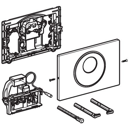 Привод бесконтактного смыва Geberit Sigma 8 115.856.SN.1 для унитаза