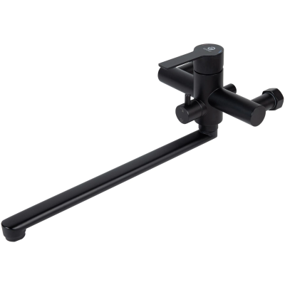 Смеситель для ванны Agger Easy A3121144 универсальный, с душевым гарнитуром, черный матовый