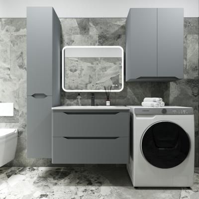 Тумба подвесная "Марелла 80" (2 ящ.) Люкс антискрейтч серый, PLUS Style Line СС-00002412