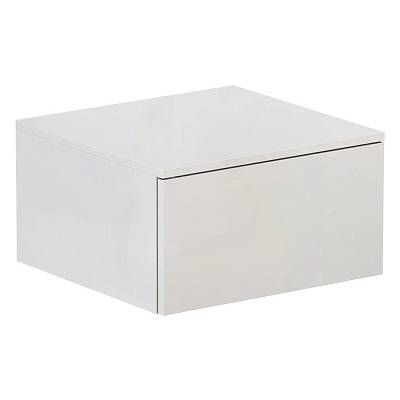 Тумба подвесная Velvex Unit 50, выс. 27, выдв. ящик, белый лед (tp.UNI.50.1Y белый глянец)