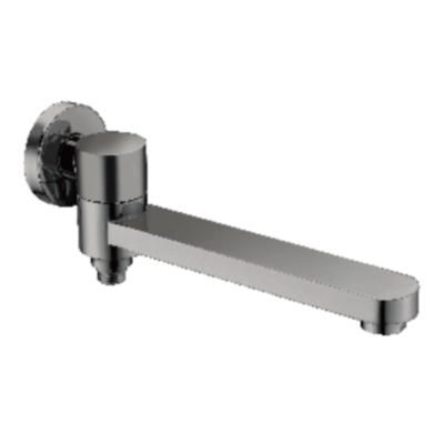 Излив поворотный встраиваемый Raglo для ванны и душа 23 см с функцией переключения латунь, графит (R473.71.09)