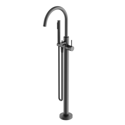 Смеситель для ванны напольный SANCOS Etna, вороненая сталь,  SC9009GG
