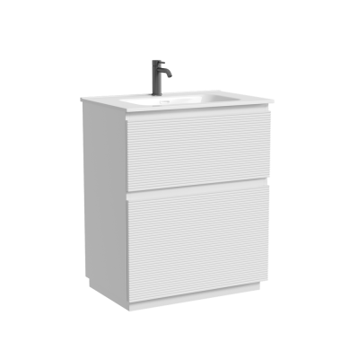 Тумба напольная SANCOS Folk Floor, 690х445х850, c двумя ящиками оснащенными доводчиками, Bianco, FL70FW