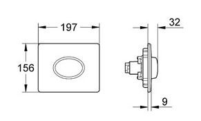 Кнопка смыва Grohe Skate Air 38565SH0