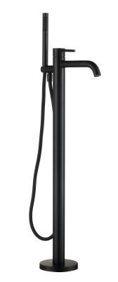 Смеситель для ванны, напольный AQUAme Siena AQM6218MB, черный матовый