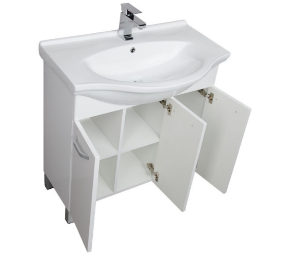 Тумба под раковину Aquanet Глория 00171604 80 белая