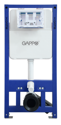 Инсталляция для подвесного унитаза механическая Gappo GM3002 без клавиши