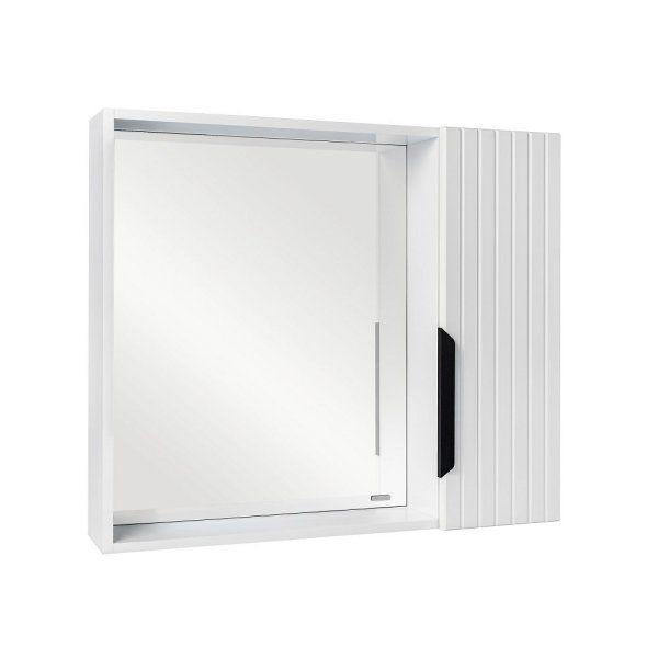 Зеркальный шкаф VIANT "Сицилия" 80 правый без света белый 160x800x700 (VSIC80BEL-ZSH)