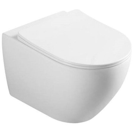 Унитаз подвесной CeramaLuxмCL2196 -1, Бело-Глянцевый