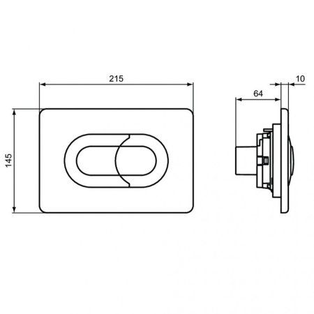 Кнопка смыва Ideal Standard Prosys Solea R0133AC белый