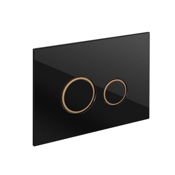 Кнопка смыва Cersanit Twins 64117 черный