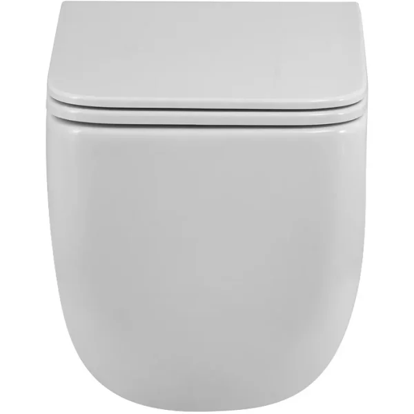 Унитаз подвесной BelBagno Luce BB076CH-TOR/SC безободковый, торнадо, с сиденьем микролифт, белый