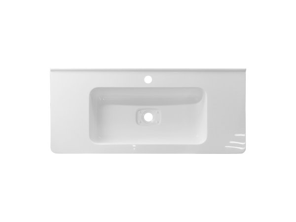 Тумба напольная "Марелла 90" (2 ящ.) Люкс антискрейтч белый глянец, PLUS