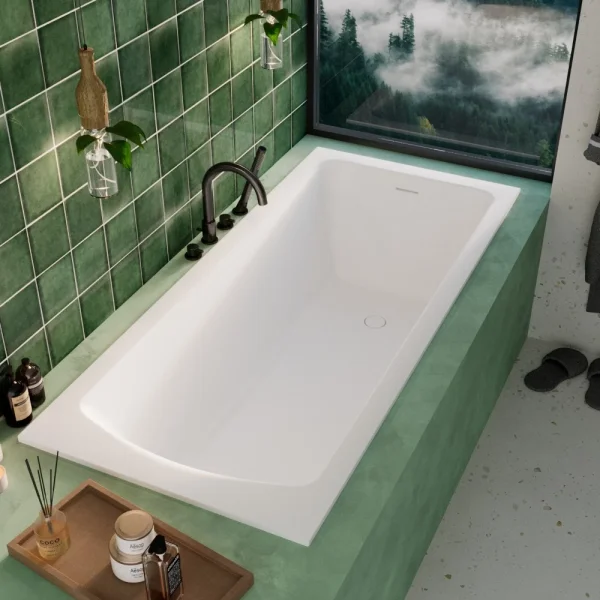 Ванна из литьевого мрамора Whitecross Coin Solid Surface 0224.170070.200 170x70 см, белый матовый