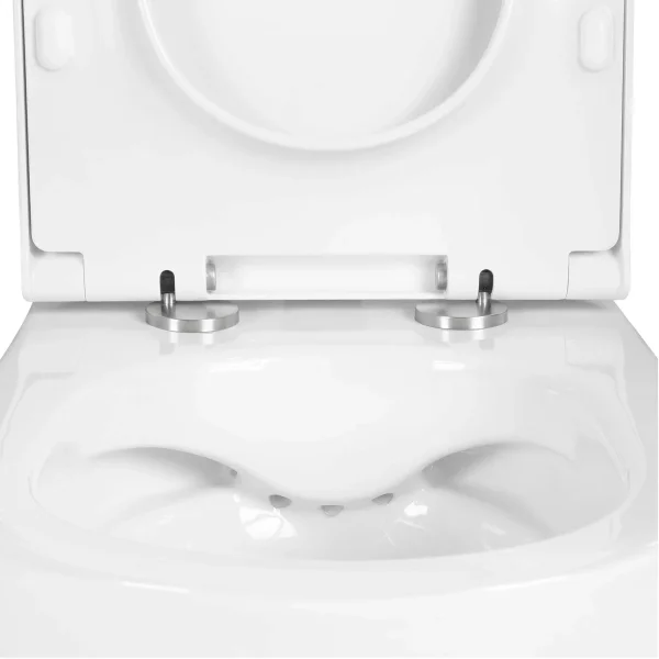 Унитаз подвесной Aquatek Поларис AQ0700-00 безободковый, с сиденьем микролифт, белый