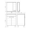 Зеркало-шкаф COMFORTY "Модена М-60" белый матовый